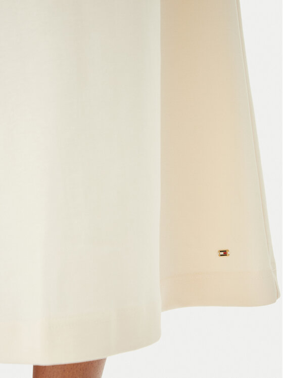 Tommy Hilfiger Tommy Hilfiger Φούστα midi WW0WW47886 Εκρού Regular Fit