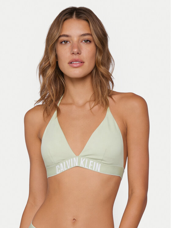 Calvin Klein Swimwear Bikini partea de sus LV00Q61222 Verde