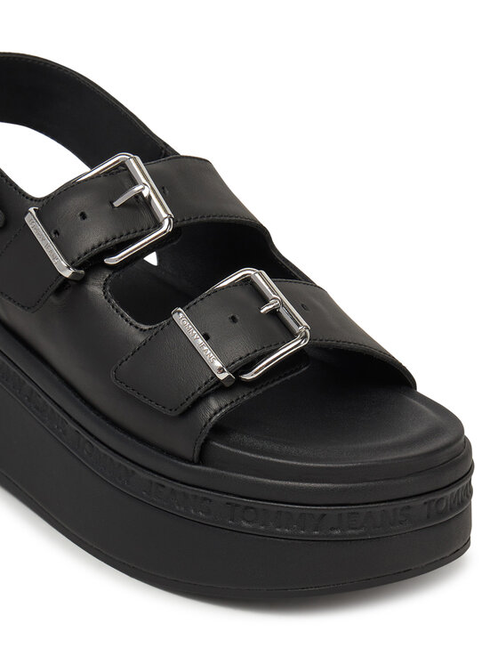 Tommy Jeans Tommy Jeans Σανδάλια Tjw Wedge Sandal EN0EN02774 Μαύρο