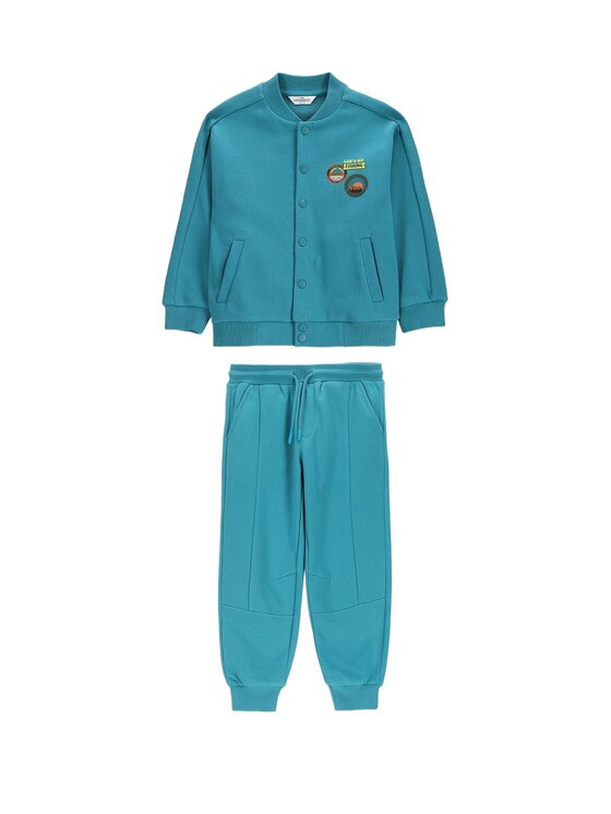 Coccodrillo Coccodrillo Komplet dresowy WC6117401XXB-013 Turkusowy Regular Fit
