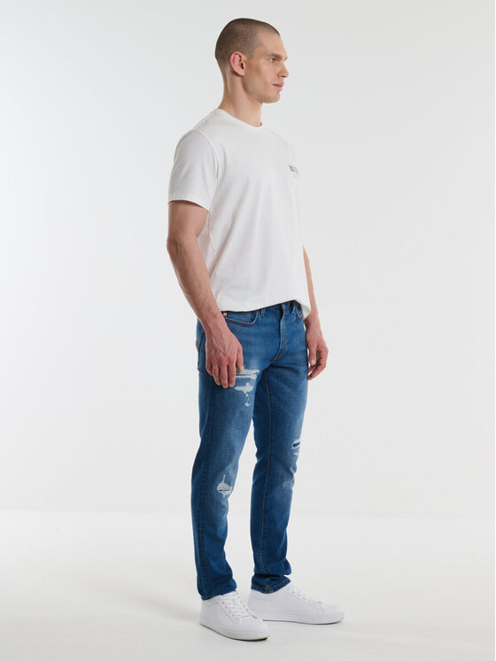 BIG STAR BIG STAR Jeansy TERRY CARROT_419_190 Niebieski Tapered Fit