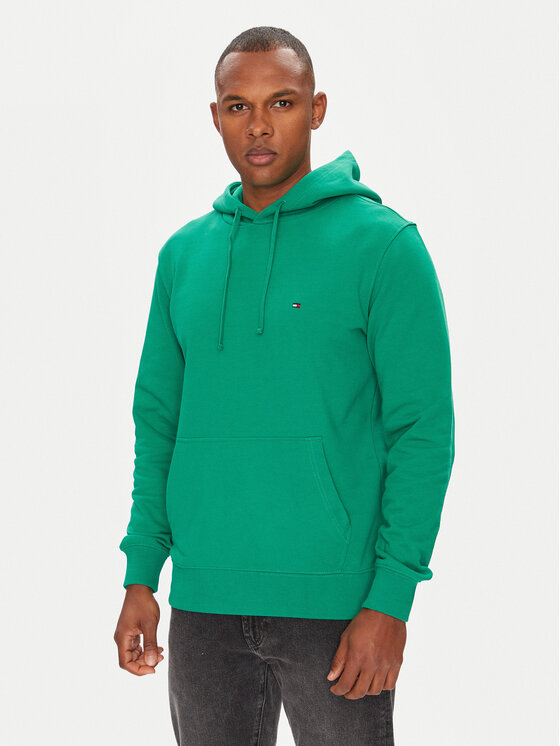 Tommy Hilfiger Mikina Essential MW0MW37235 Zelená Regular Fit