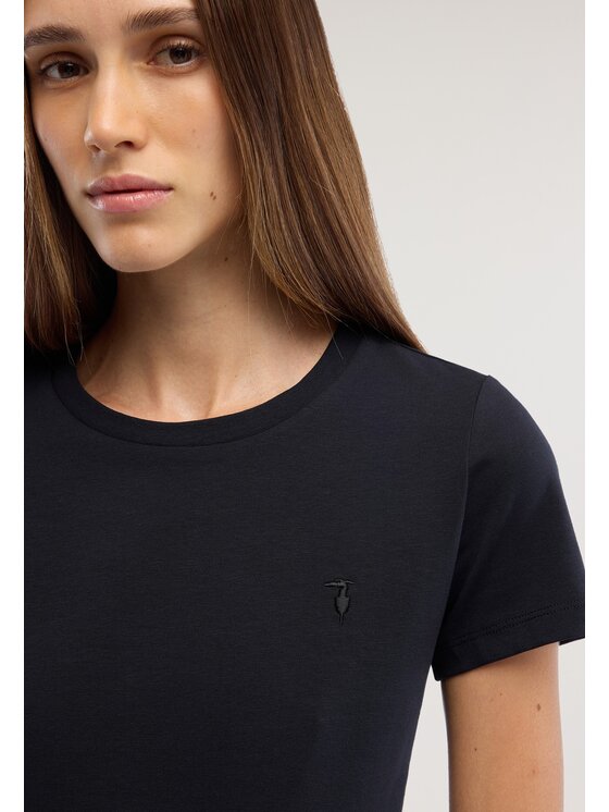 Trussardi Trussardi T-Shirt G0266000325N033 Czarny Regular Fit