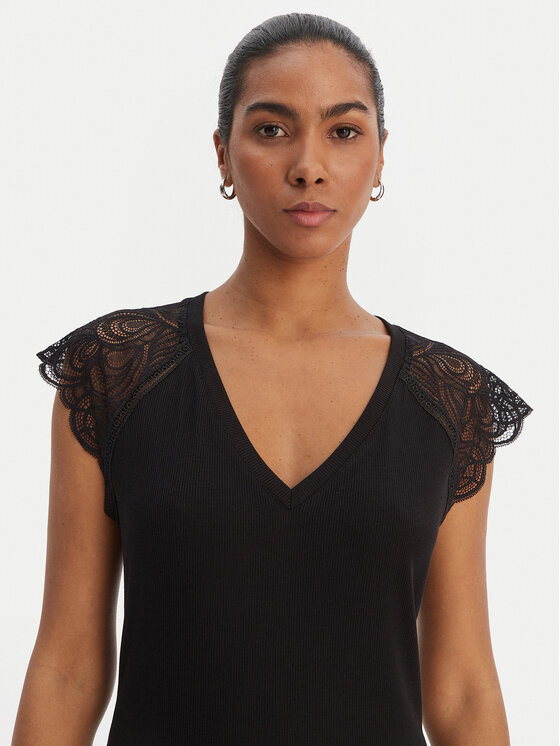 Morgan Morgan Bluse 251-DMEG Schwarz Regular Fit