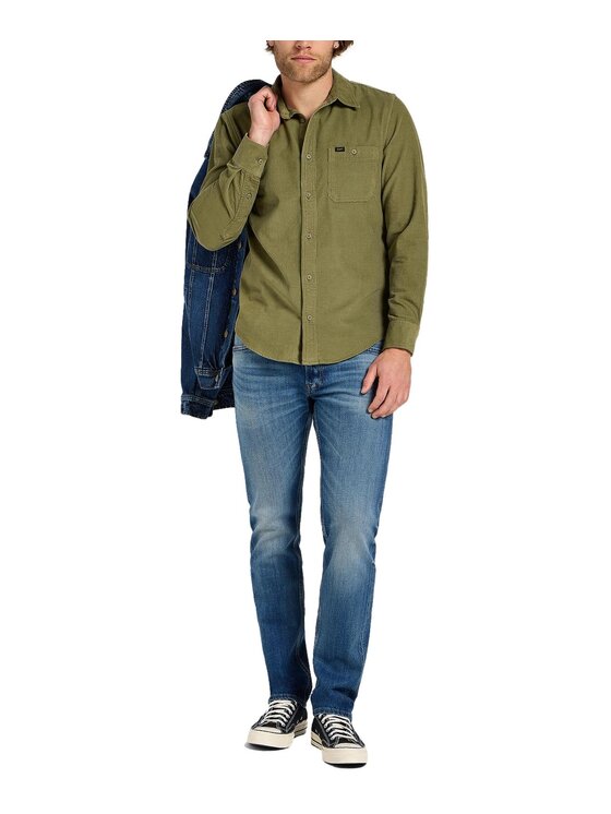 Lee Lee Jeansy 112355866 Niebieski Regular Fit