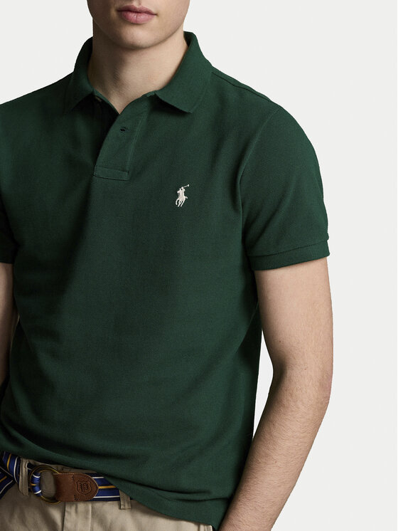 Polo Ralph Lauren Polo 710536856425 Verde Slim Fit Modivo