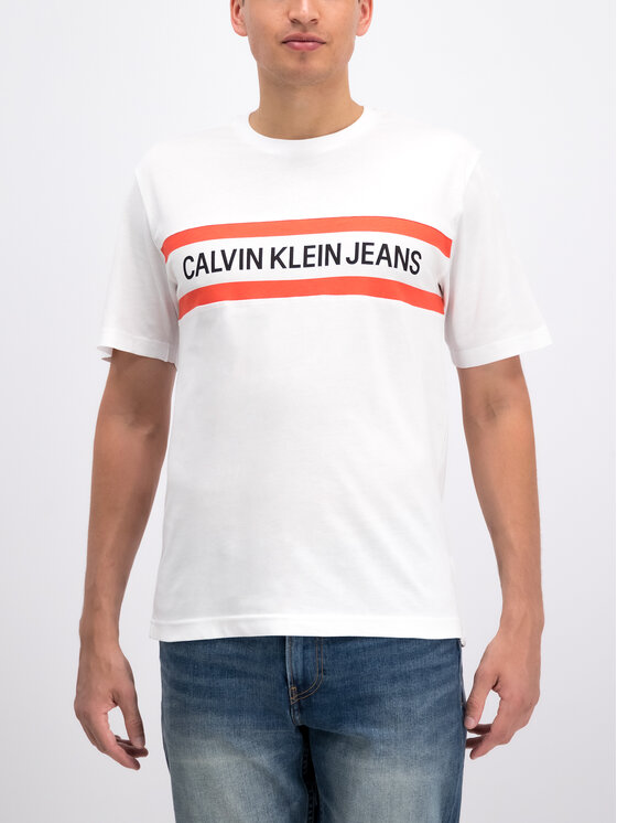 Calvin Klein Jeans Calvin Klein Jeans Tricou J30J312592 Alb Regular Fit