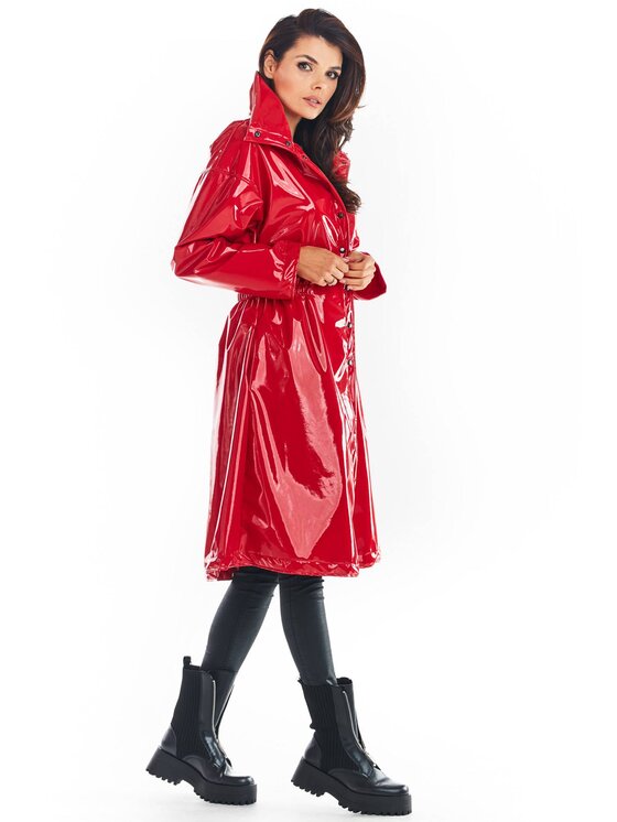 Awama Awama Cappotto A382 Rosso Basic Fit