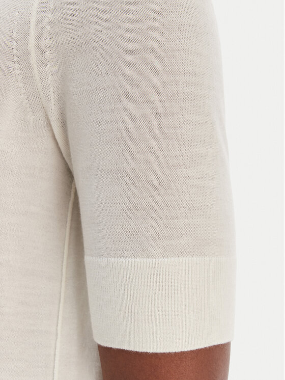 BOSS BOSS Svetr Farbella 50544996 Krémová Slim Fit