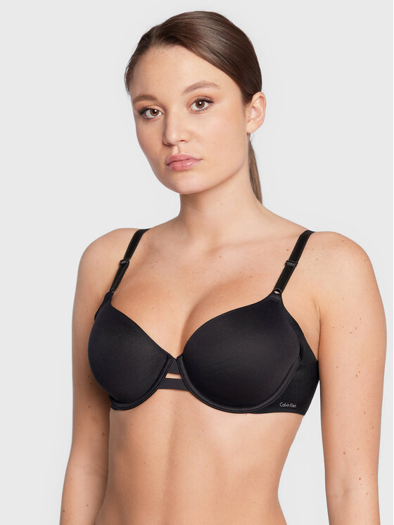Calvin Klein Underwear Bezšvíková podprsenka 000QF1184E Čierna