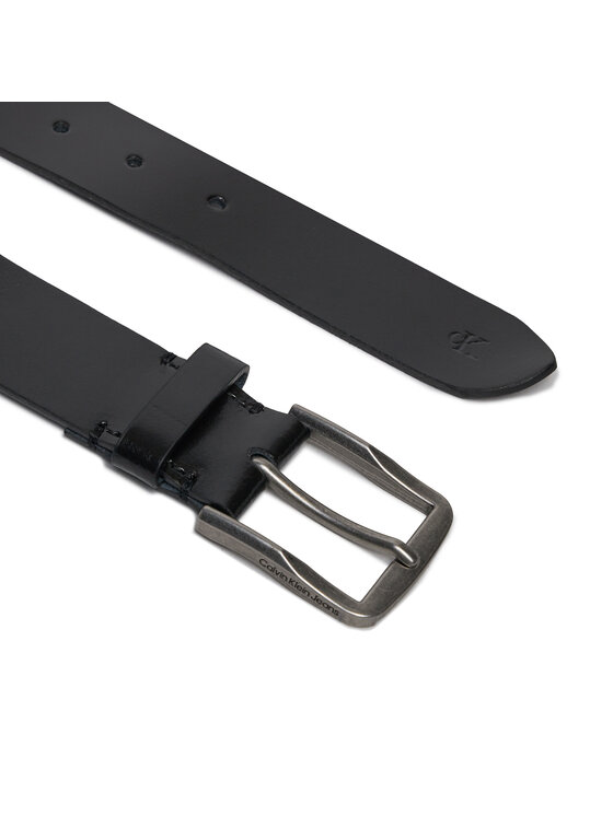 Calvin Klein Calvin Klein Pasek Męski Classic Flat R Lthr Belt 35Mm K50K511421 Czarny