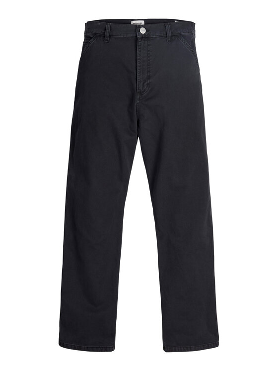 Jack & Jones Jack & Jones Bavlnené nohavice Alex 12288528 Čierna Baggy Fit