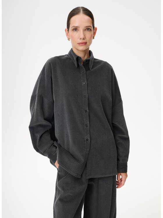 LEBRAND LEBRAND Koszula Meryl Szary Oversize