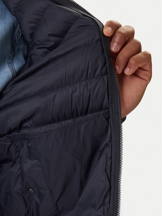 Tommy Hilfiger Tommy Hilfiger Bunda pro přechodné období Mix Media Ess MW0MW41329 Tmavomodrá Regular Fit