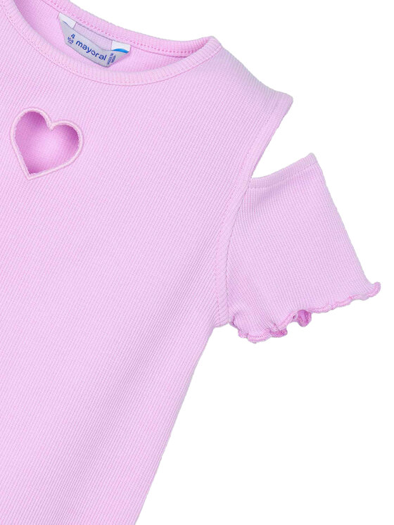Mayoral Mayoral Marškinėliai 3005 Rožinė Slim Fit