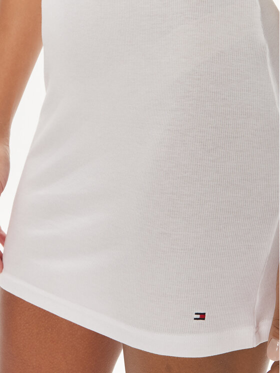 Tommy Hilfiger Tommy Hilfiger Cămașă de noapte UW0UW05198 Alb