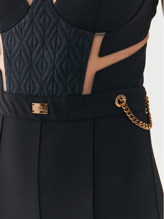 Elisabetta Franchi Elisabetta Franchi Jumpsuit TU-010-36E2 Schwarz Slim Fit