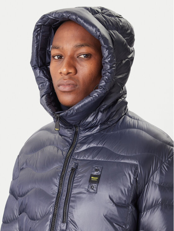Blauer Blauer Pehelykabát Impermeabile 25WBLUK03068 Sötétkék Regular Fit