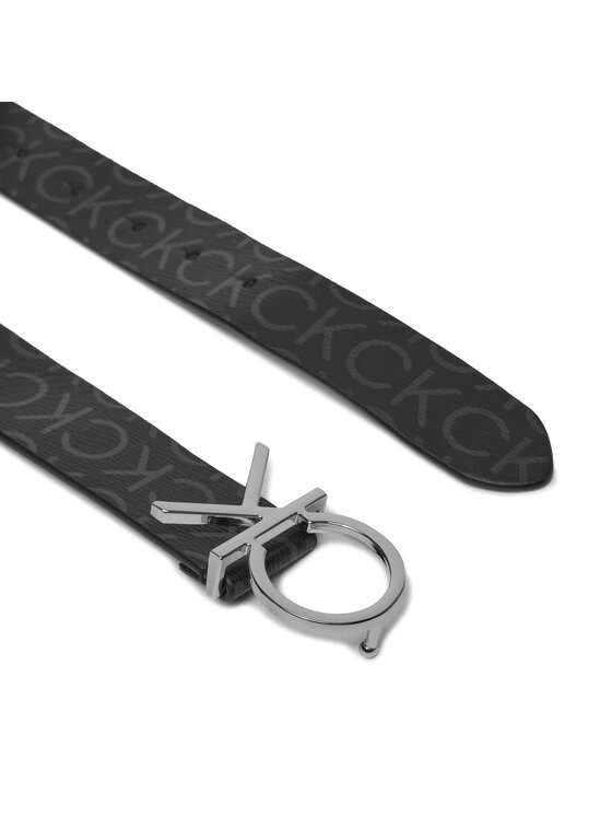 Calvin Klein Calvin Klein Dámsky opasok Ck Logo Belt 3.0 Epi Mono K60K611902 Čierna