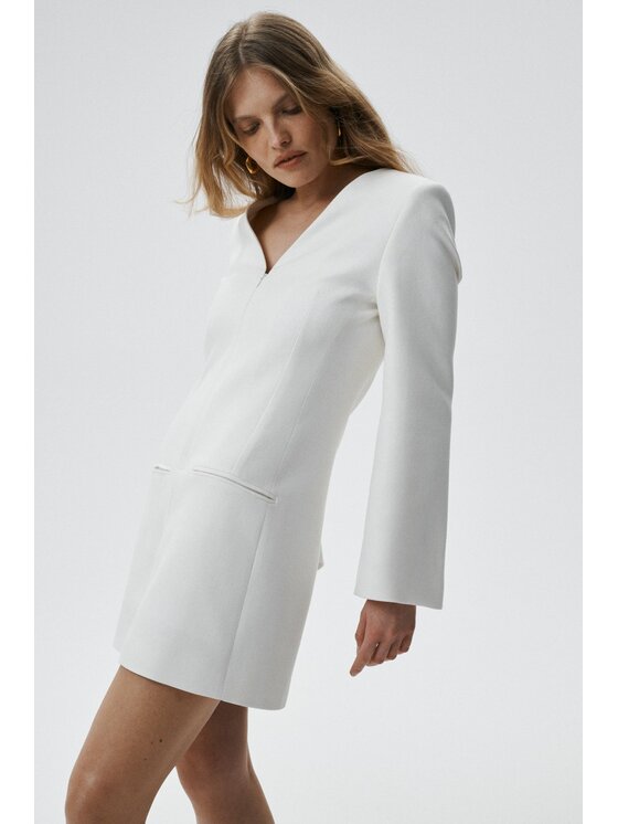 MARI PRETI MARI PRETI Sukienka koktajlowa Charm Biały Regular Fit
