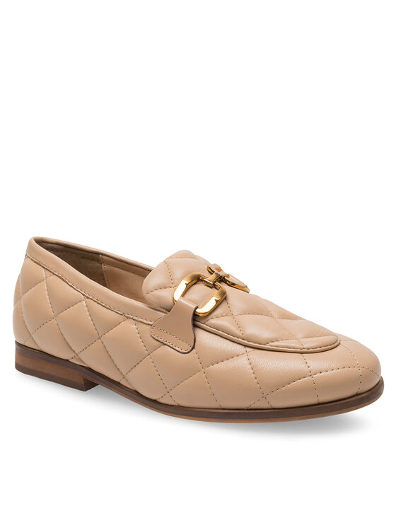Badura Badura Loafersy VICTORIA-05W1-042 Beżowy