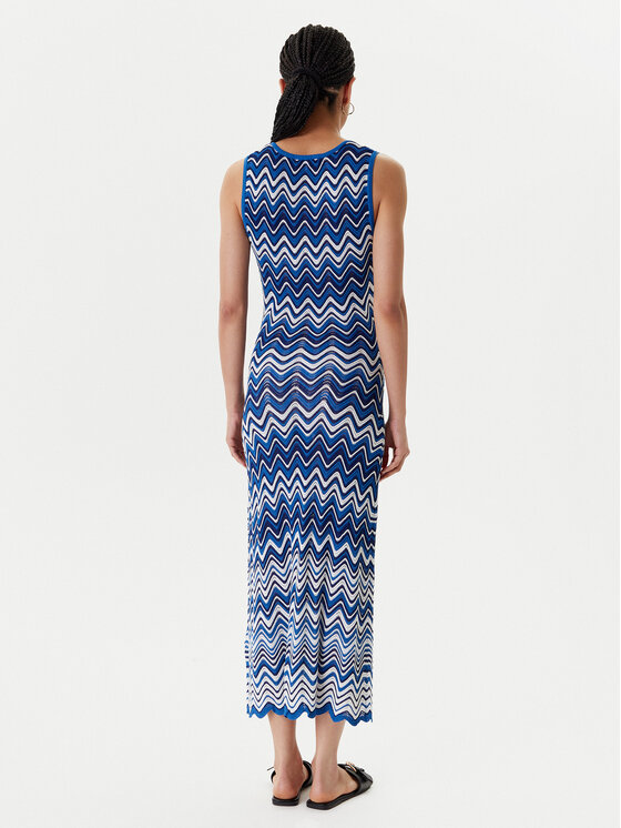 Morgan Morgan Rochie tricotată 251-RMORTI Albastru Slim Fit