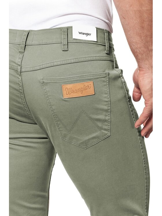 Wrangler Wrangler Pantaloni di tessuto GREENSBORO Verde Straight Fit