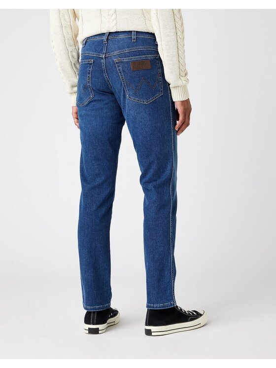 Wrangler Wrangler Jeansy TEXAS SLIM Niebieski Slim Fit