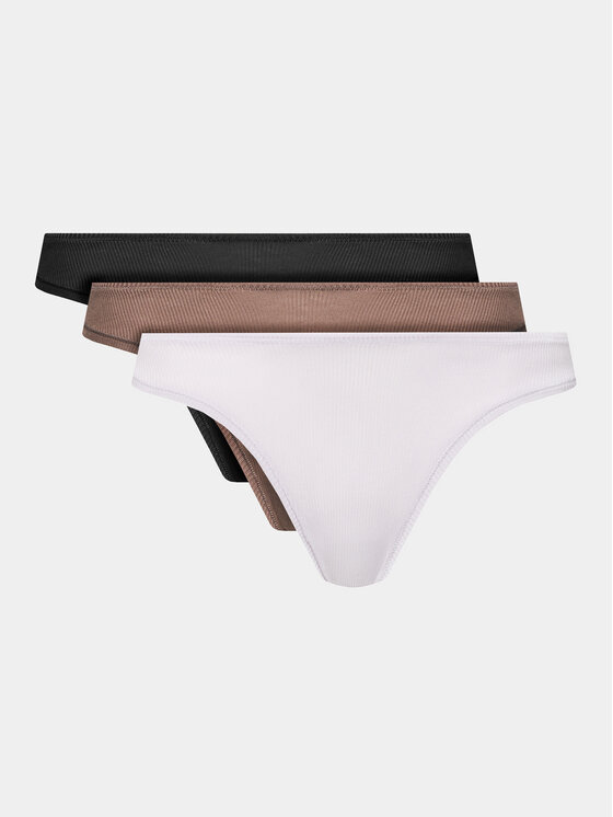 Calvin Klein Underwear Komplet stringów 000QD5220E Kolorowy