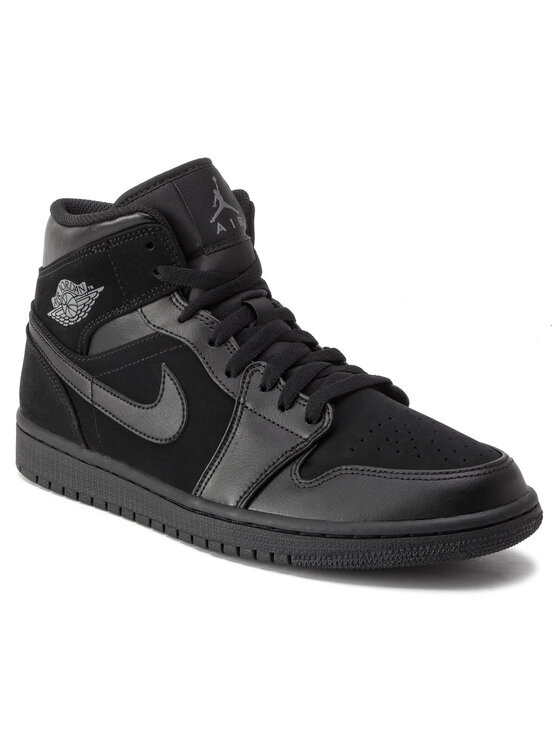 Nike Sneakersy Air Jordan 1 Mid 554724 050 Czarny | Modivo.pl