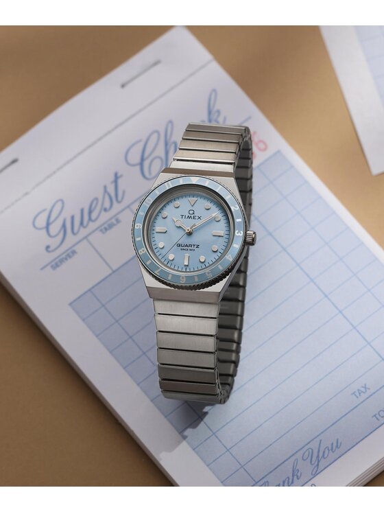 Timex Timex Zegarek TW2Y77300 Srebrny