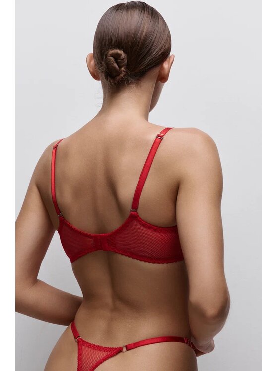 Merci Lingerie Merci Lingerie Komplet bielizny EK01RP01D Czerwony