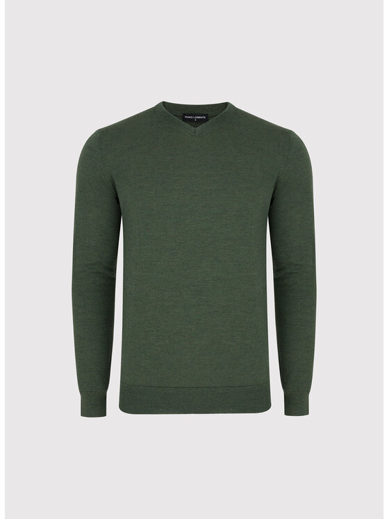 Pako Lorente Pako Lorente Sweter P25WP-2X-018 Zielony Classic Fit