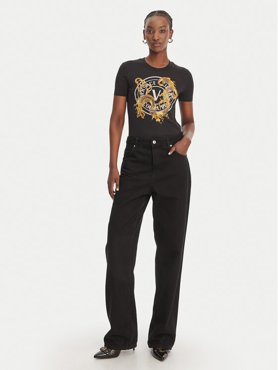 Versace Jeans Couture Versace Jeans Couture T-särk 80HAHE01 CJ02E Must Slim Fit