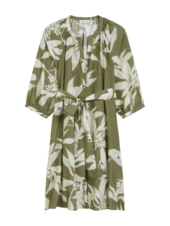 Marc O'Polo Marc O'Polo Rochie tip cămașă 506 0915 21197 Verde Relaxed Fit