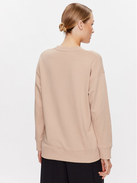 Felpa Embroidered Logo K20K205328 Beige Regular