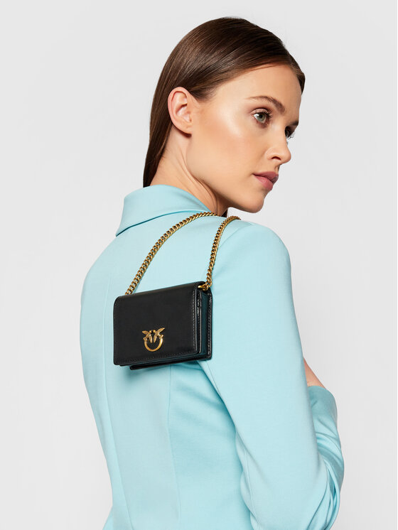 PINKO Pinko Borsetta Jolie Credit Card Holder Simply 2 20211 PLTT 1P225S Y6XT Nero