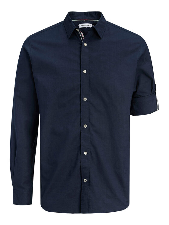 Jack & Jones Jack & Jones Cămașă Henry 12289197 Bleumarin Regular Fit