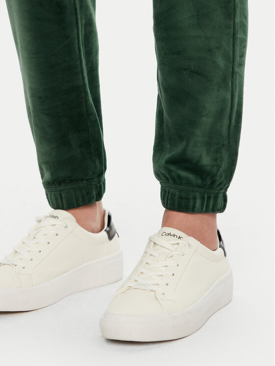 Pieces Pieces Pantaloni da tuta Silli 17154432 Verde Regular Fit