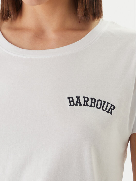 Barbour Barbour Футболка Bede LTS0718WH11 Білий Regular Fit