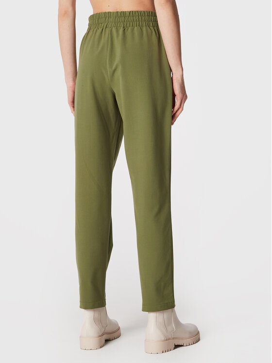 Moss Copenhagen Moss Copenhagen Bavlnené nohavice Kesia 16940 Zelená Relaxed Fit
