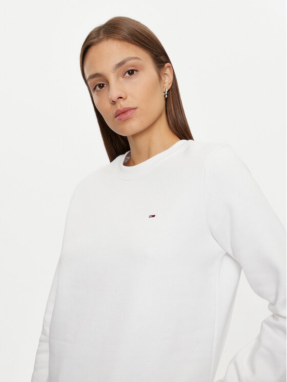 Tommy Jeans Tommy Jeans Majica dugih rukava DW0DW19959 Bijela Regular Fit