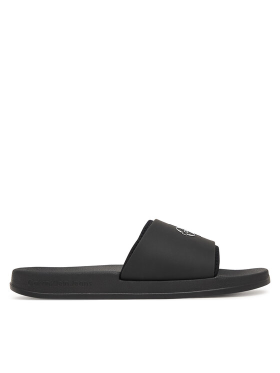 Calvin Klein Calvin Klein Natikači Ess Slide Rubber Neoprene HM0HM02229 Črna