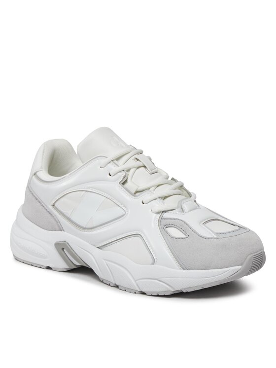 Calvin Klein Jeans Calvin Klein Jeans Sneakers Retro Tennis Low Lace Mix Nbs Lu YW0YW01312 Bianco