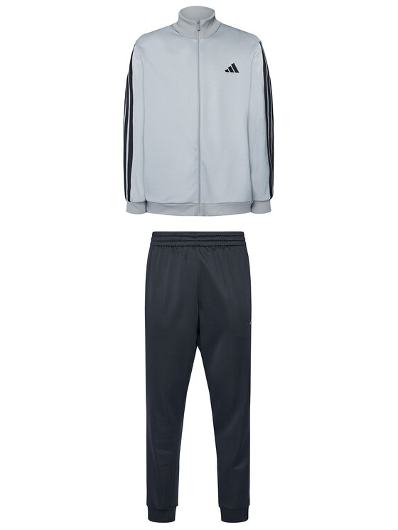 adidas adidas Tepláková souprava Basic 3-Stripes JI8876 Šedá Regular Fit