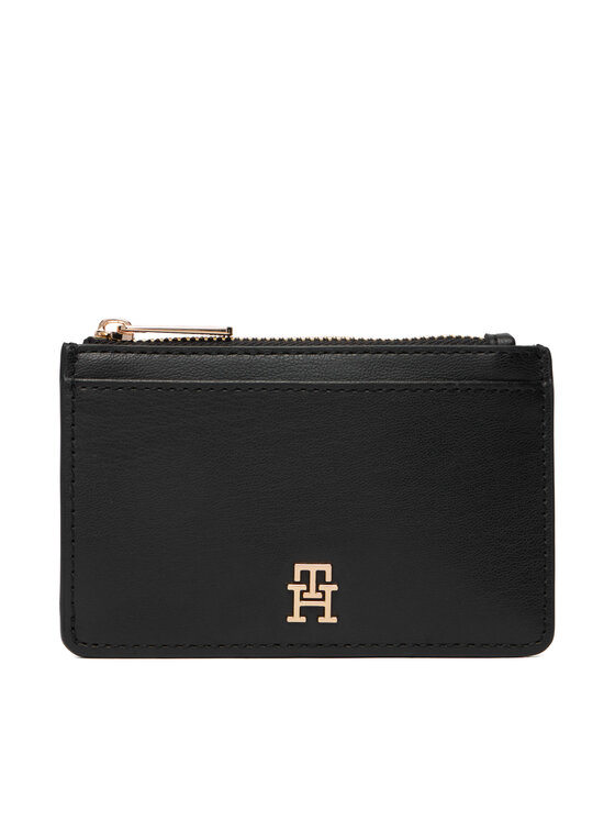 Tommy Hilfiger Puzdro na kreditné karty AW0AW17735 Čierna