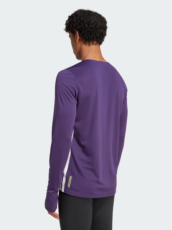 adidas adidas Koszulka techniczna Adizero Running Long Sleeve Tee Fioletowy Slim Fit