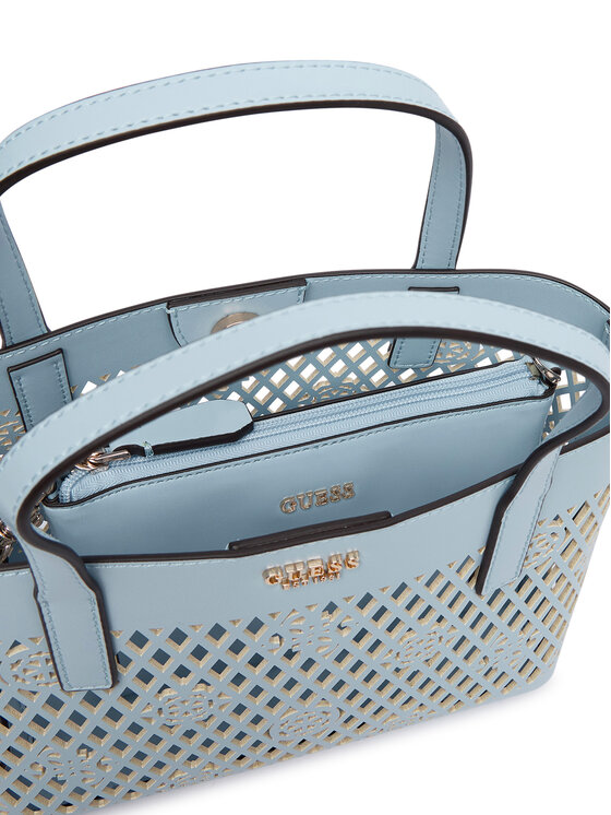 Guess Guess Torebka Letty Mini HWPG99 11750 Niebieski jasny