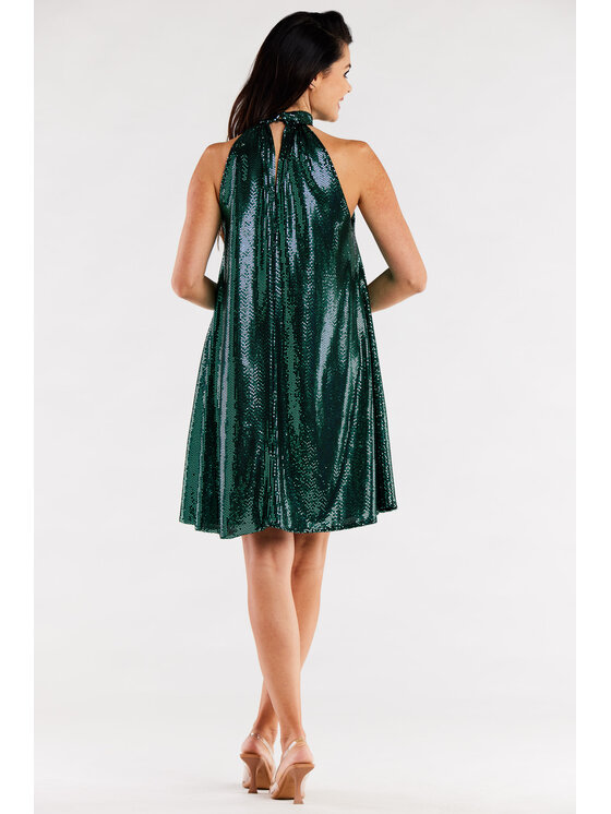 Awama Awama Abito da sera A563 Verde Basic Fit