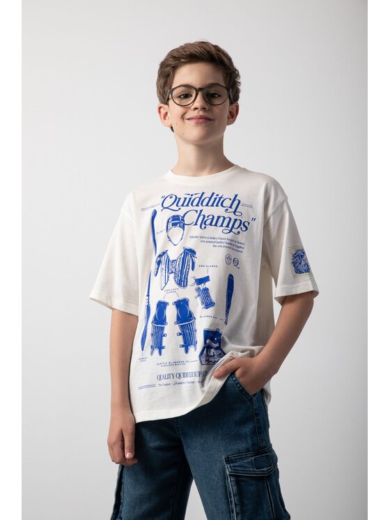 Coccodrillo T-Shirt ZC5143201LBW-003 Écru Regular Fit | Modivo.pl